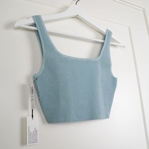 Aritzia |  Babaton Arjun Sculpt Knit Cropped Top